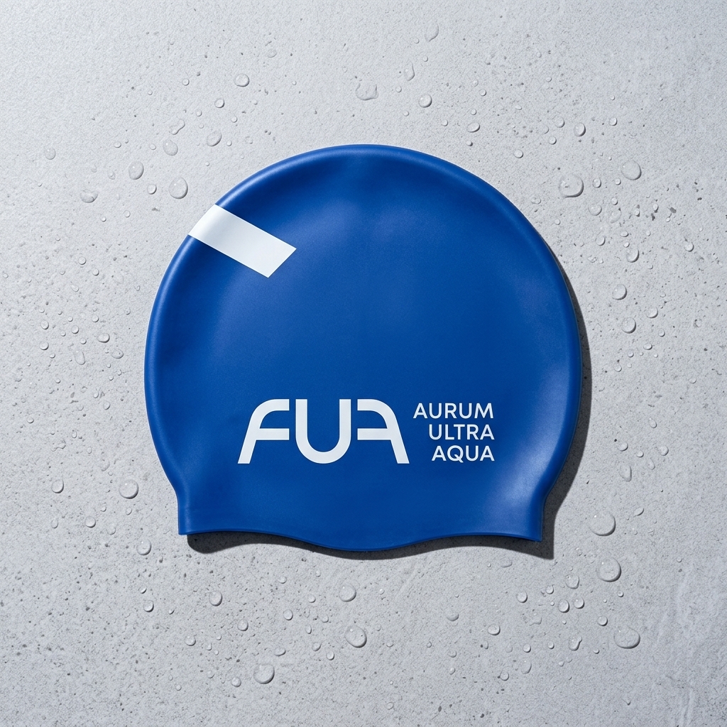 blue letter logo flat